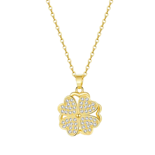 The Spinning Clover Necklace - Necklaces Luzy Jewelry
